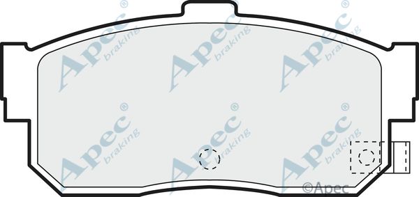 APEC BRAKING Комплект тормозных колодок, дисковый тормоз PAD784